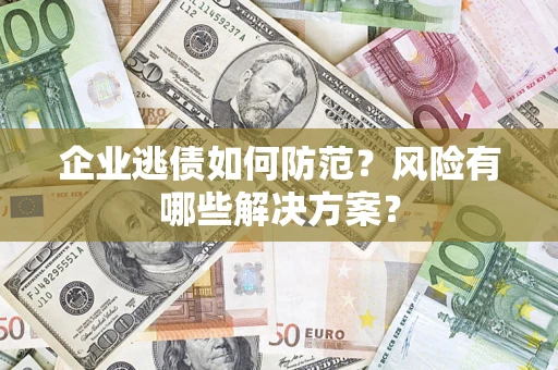 济南企业逃债如何防范？风险有哪些解决方案？