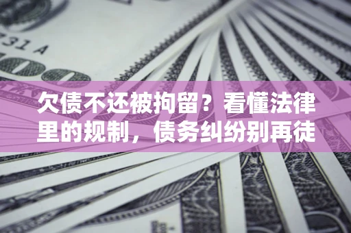 济南欠债不还被拘留？看懂法律里的规制，债务纠纷别再徒劳奔波