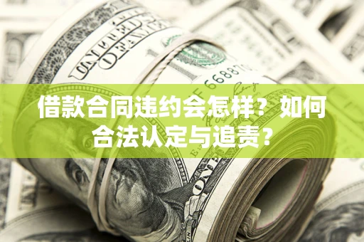 济南借款合同违约会怎样？如何合法认定与追责？