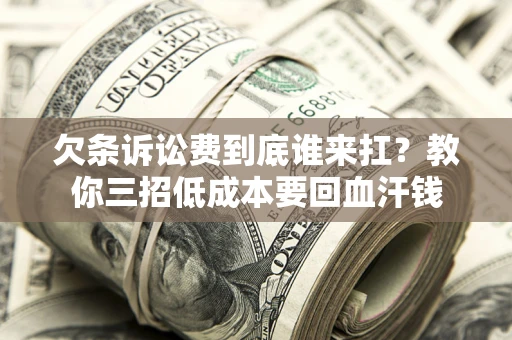 济南欠条诉讼费到底谁来扛？教你三招低成本要回血汗钱